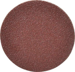 Merit Abrasives - 2" Diam, 60 Grit Aluminum Oxide Adhesive PSA Disc - Coarse Grade, Black, Cloth Backing, Flexible - USA Tool & Supply