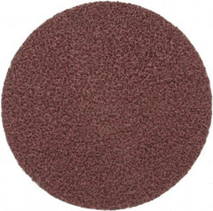 Merit Abrasives - 3" Diam, 36 Grit Aluminum Oxide Adhesive PSA Disc - Very Coarse, Black, Cloth Backing, Flexible - USA Tool & Supply