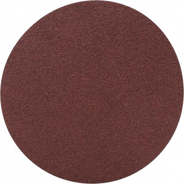 Merit Abrasives - 3" Diam, 100 Grit Aluminum Oxide Adhesive PSA Disc - Medium Grade, Black, Cloth Backing, Flexible - USA Tool & Supply