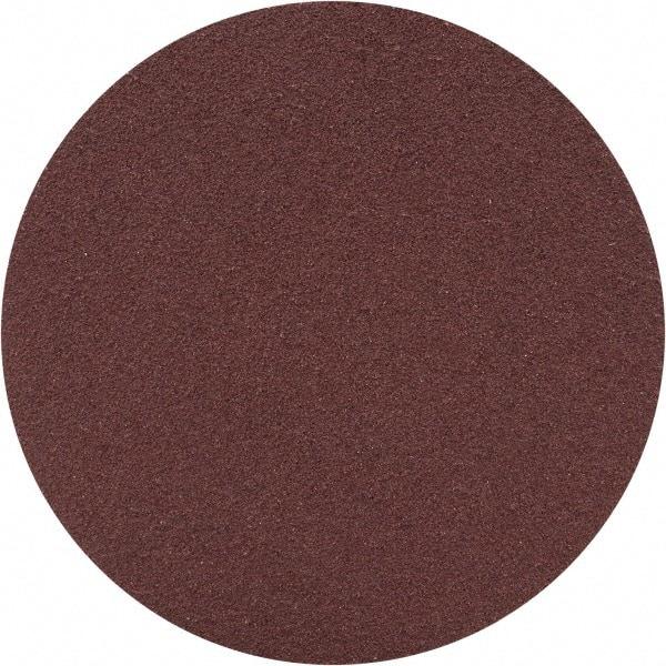 Merit Abrasives - 3" Diam, 120 Grit Aluminum Oxide Adhesive PSA Disc - Medium Grade, Black, Cloth Backing, Flexible - USA Tool & Supply