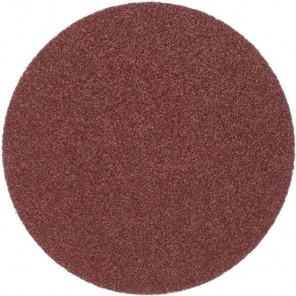 Merit Abrasives - 6" Diam, 36 Grit Aluminum Oxide Adhesive PSA Disc - Very Coarse, Black, Cloth Backing, Flexible - USA Tool & Supply