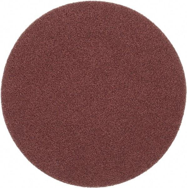Merit Abrasives - 6" Diam, 40 Grit Aluminum Oxide Adhesive PSA Disc - Very Coarse, Black, Cloth Backing, Flexible - USA Tool & Supply