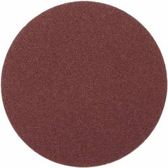 Merit Abrasives - 8" Diam, 40 Grit Aluminum Oxide Adhesive PSA Disc - Very Coarse, Black, Cloth Backing, Flexible - USA Tool & Supply