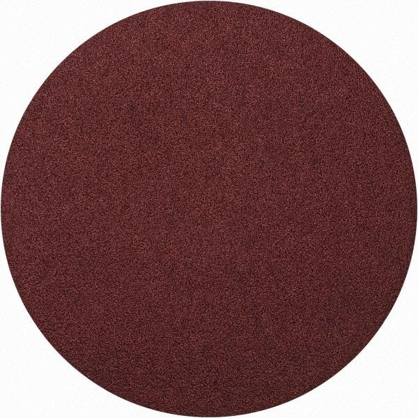 Merit Abrasives - 8" Diam, 50 Grit Aluminum Oxide Adhesive PSA Disc - Coarse Grade, Black, Cloth Backing, Flexible - USA Tool & Supply