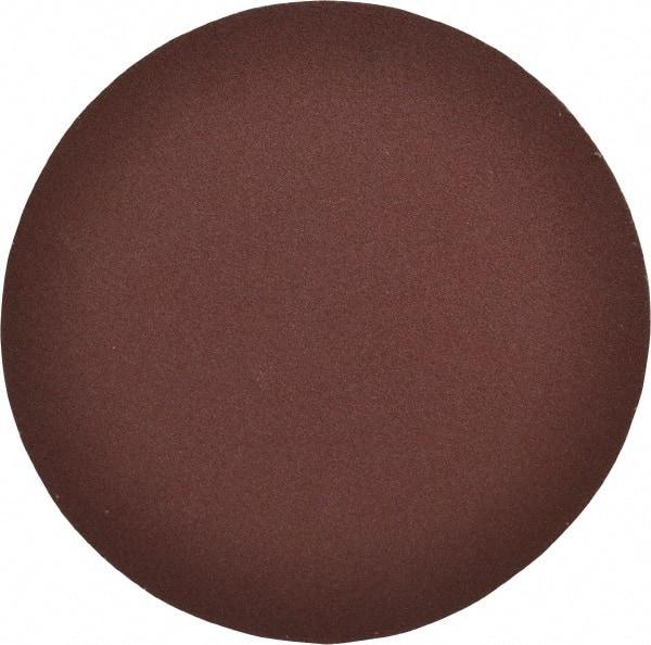 Merit Abrasives - 8" Diam, 100 Grit Aluminum Oxide Adhesive PSA Disc - Medium Grade, Black, Cloth Backing, Flexible - USA Tool & Supply