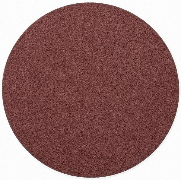 Merit Abrasives - 9" Diam, 40 Grit Aluminum Oxide Adhesive PSA Disc - Very Coarse, Black, Cloth Backing, Flexible - USA Tool & Supply