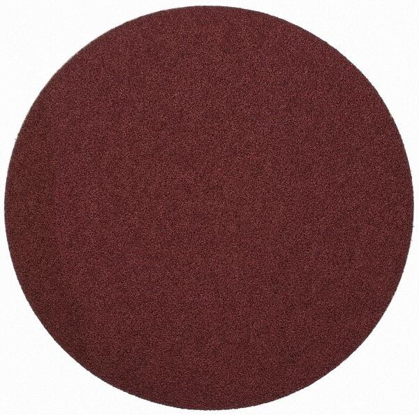 Merit Abrasives - 9" Diam, 50 Grit Aluminum Oxide Adhesive PSA Disc - Coarse Grade, Black, Cloth Backing, Flexible - USA Tool & Supply