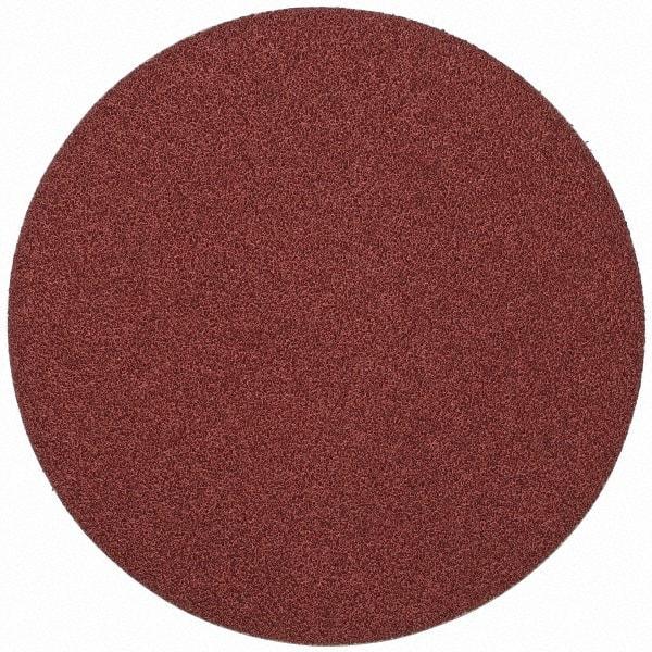 Merit Abrasives - 10" Diam, 36 Grit Aluminum Oxide Adhesive PSA Disc - Very Coarse, Black, Cloth Backing, Flexible - USA Tool & Supply
