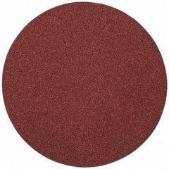 Merit Abrasives - 10" Diam, 36 Grit Aluminum Oxide Adhesive PSA Disc - Very Coarse, Black, Cloth Backing, Flexible - USA Tool & Supply