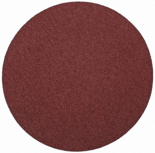 Merit Abrasives - 10" Diam, 40 Grit Aluminum Oxide Adhesive PSA Disc - Very Coarse, Black, Cloth Backing, Flexible - USA Tool & Supply