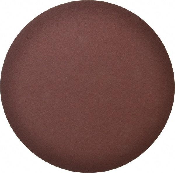Merit Abrasives - 10" Diam, 80 Grit Aluminum Oxide Adhesive PSA Disc - Coarse Grade, Black, Cloth Backing, Flexible, Use with Stationary Disc Sanders - USA Tool & Supply