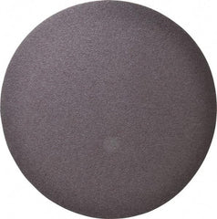 Merit Abrasives - 12" Diam, 36 Grit Aluminum Oxide Adhesive PSA Disc - Very Coarse, Black, Cloth Backing, Flexible - USA Tool & Supply