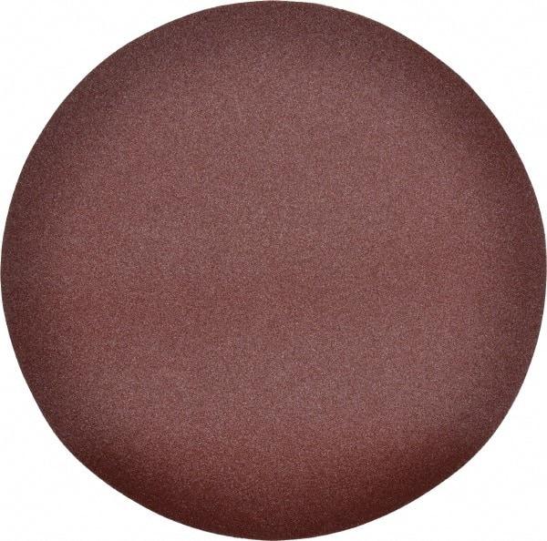 Merit Abrasives - 12" Diam, 180 Grit Aluminum Oxide Adhesive PSA Disc - Fine Grade, Black, Cloth Backing, Flexible, Use with Stationary Disc Sanders - USA Tool & Supply