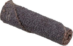 Merit Abrasives - 3/8" Max Roll Diam x 1-1/2" OAL, 60 Grit Aluminum Oxide Straight Cartridge Roll - 1/8" Pilot Hole Diam, Medium Grade - USA Tool & Supply