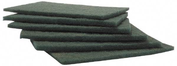 Merit Abrasives - Aluminum Oxide Hand Pad - Green, 6" Wide x 9" Long, Nonwoven - USA Tool & Supply