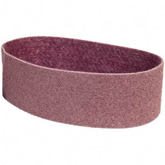 Merit Abrasives - 4" Wide x 36" OAL, Aluminum Oxide Abrasive Belt - Aluminum Oxide, Medium, Nonwoven - USA Tool & Supply