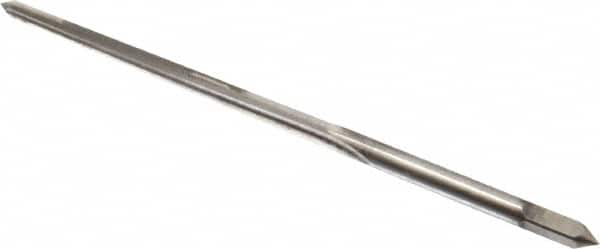 Made in USA - #5/0 Pin, 0.0966" Diam, 0.0719" Small End, 7/64" Diam Straight Shank, 1-3/16" Flute, Taper Pin Reamer - USA Tool & Supply