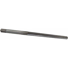 Made in USA - #0 Pin, 0.1638" Diam, 0.1287" Small End, 11/64" Diam Straight Shank, 1-11/16" Flute, Taper Pin Reamer - USA Tool & Supply