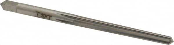 Made in USA - #1 Pin, 0.1798" Diam, 0.1447" Small End, 3/16" Diam Straight Shank, 1-11/16" Flute, Taper Pin Reamer - USA Tool & Supply