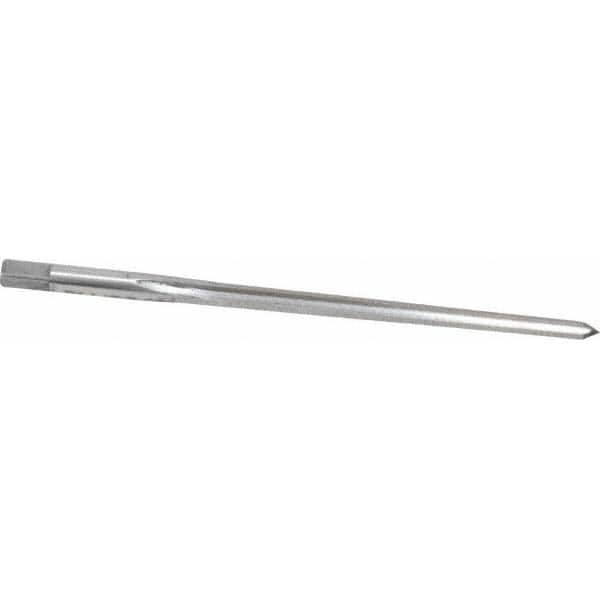 Made in USA - #4 Pin, 0.2604" Diam, 0.2071" Small End, 17/64" Diam Straight Shank, 2-9/16" Flute, Taper Pin Reamer - USA Tool & Supply
