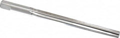 Made in USA - #5 Pin, 0.2994" Diam, 0.2409" Small End, 5/16" Diam Straight Shank, 2-13/16" Flute, Taper Pin Reamer - USA Tool & Supply