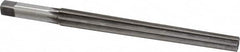 Made in USA - #10 Pin, 0.7216" Diam, 0.5799" Small End, 5/8" Diam Straight Shank, 6-13/16" Flute, Taper Pin Reamer - USA Tool & Supply