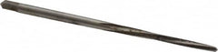 Made in USA - #6/0 Pin, 0.0806" Diam, 0.0611" Small End, 3/32" Diam Straight Shank, 15/16" Flute, Taper Pin Reamer - USA Tool & Supply