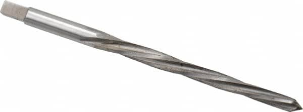 Made in USA - #2/0 Pin, 0.1462" Diam, 0.1137" Small End, 5/32" Diam Straight Shank, 1-9/16" Flute, Taper Pin Reamer - USA Tool & Supply