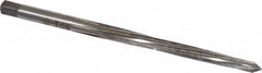 Made in USA - #0 Pin, 0.1638" Diam, 0.1287" Small End, 11/64" Diam Straight Shank, 1-11/16" Flute, Taper Pin Reamer - USA Tool & Supply