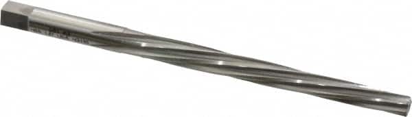 Made in USA - #3 Pin, 0.2294" Diam, 0.1813" Small End, 15/64" Diam Straight Shank, 2-5/16" Flute, Taper Pin Reamer - USA Tool & Supply