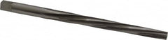Made in USA - #4 Pin, 0.2604" Diam, 0.2071" Small End, 17/64" Diam Straight Shank, 2-9/16" Flute, Taper Pin Reamer - USA Tool & Supply