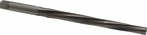 Made in USA - #6 Pin, 0.354" Diam, 0.2773" Small End, 23/64" Diam Straight Shank, 3-11/16" Flute, Taper Pin Reamer - USA Tool & Supply