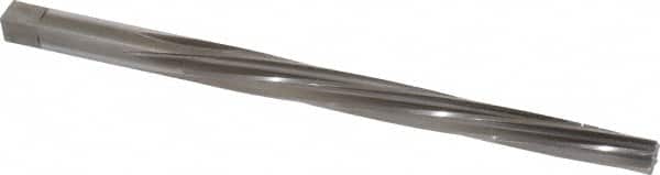 Made in USA - #7 Pin, 27/64" Diam, 0.3297" Small End, 13/32" Diam Straight Shank, 4-7/16" Flute, Taper Pin Reamer - USA Tool & Supply