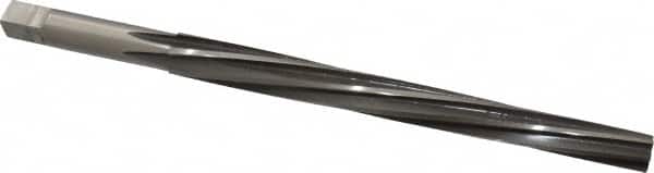 Made in USA - #8 Pin, 0.505" Diam, 0.3971" Small End, 7/16" Diam Straight Shank, 5-3/16" Flute, Taper Pin Reamer - USA Tool & Supply