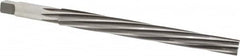 Made in USA - #10 Pin, 0.7216" Diam, 0.5799" Small End, 5/8" Diam Straight Shank, 6-13/16" Flute, Taper Pin Reamer - USA Tool & Supply
