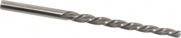 Made in USA - #0 Pin, 0.1638" Diam, 0.1287" Small End, 11/64" Diam Straight Shank, 1-11/16" Flute, Taper Pin Reamer - USA Tool & Supply