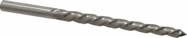 Made in USA - #2 Pin, 0.2008" Diam, 0.1605" Small End, 13/64" Diam Straight Shank, 1-15/16" Flute, Taper Pin Reamer - USA Tool & Supply