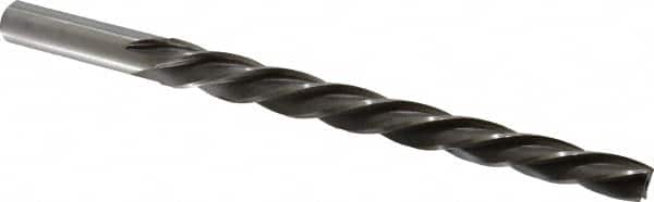 Made in USA - #9 Pin, 0.6066" Diam, 0.4805" Small End, 9/16" Diam Straight Shank, 6-1/16" Flute, Taper Pin Reamer - USA Tool & Supply