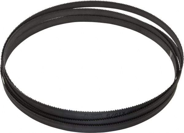 Starrett - 10 TPI, 12' 6" Long x 1/2" Wide x 0.035" Thick, Welded Band Saw Blade - Bi-Metal, Toothed Edge, Raker Tooth Set, Contour Cutting - USA Tool & Supply