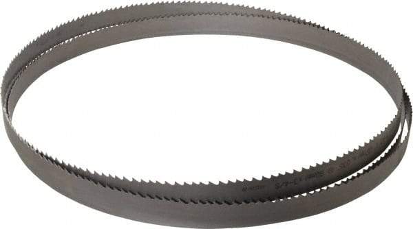 Starrett - 3 to 4 TPI, 13' 3" Long x 1" Wide x 0.035" Thick, Welded Band Saw Blade - Bi-Metal, Toothed Edge, Raker Tooth Set, Contour Cutting - USA Tool & Supply