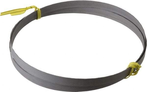 Starrett - 18 TPI, 5' 4-1/2" Long x 1/2" Wide x 0.02" Thick, Welded Band Saw Blade - Bi-Metal, Toothed Edge, Wavy Tooth Set, Contour Cutting - USA Tool & Supply