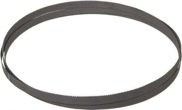Starrett - 10 to 14 TPI, 7' 5" Long x 1/2" Wide x 0.025" Thick, Welded Band Saw Blade - Bi-Metal, Toothed Edge, Raker Tooth Set, Contour Cutting - USA Tool & Supply