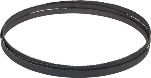 Starrett - 10 to 14 TPI, 7' 9-1/2" Long x 1/2" Wide x 0.035" Thick, Welded Band Saw Blade - Bi-Metal, Toothed Edge, Raker Tooth Set, Contour Cutting - USA Tool & Supply