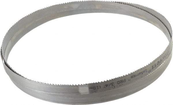Starrett - 6 to 10 TPI, 8' 10" Long x 3/4" Wide x 0.035" Thick, Welded Band Saw Blade - Bi-Metal, Toothed Edge, Raker Tooth Set, Contour Cutting - USA Tool & Supply