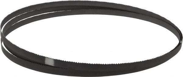 Starrett - 8 to 12 TPI, 9' 9" Long x 1/2" Wide x 0.025" Thick, Welded Band Saw Blade - Bi-Metal, Toothed Edge, Raker Tooth Set, Contour Cutting - USA Tool & Supply