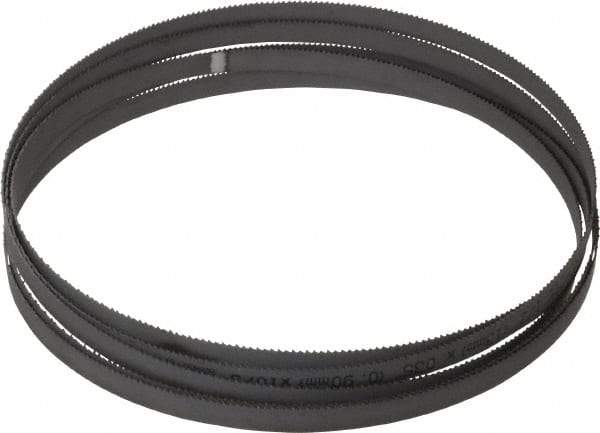 Starrett - 10 TPI, 12' 7" Long x 1/2" Wide x 0.035" Thick, Welded Band Saw Blade - Bi-Metal, Toothed Edge, Raker Tooth Set, Contour Cutting - USA Tool & Supply