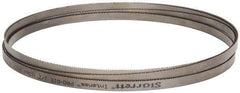 Starrett - 10 to 14 TPI, 16' Long x 1/2" Wide x 0.035" Thick, Welded Band Saw Blade - Bi-Metal, Toothed Edge, Raker Tooth Set, Contour Cutting - USA Tool & Supply