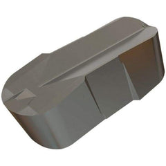 Iscar - 400200GIP E Grade IC8250, 4mm Cutting Width Carbide Grooving Insert - 2mm Max Depth of Cut, Neutral, 2mm Corner Radius, TiCN/Al2O3/TiN Finish - USA Tool & Supply