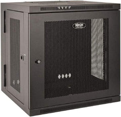 Tripp-Lite - 23.63" Overall Width x 10" Rack Height x 21.63" Overall Depth Data Cable Enclosure - 200 Lb Capacity, Black - USA Tool & Supply