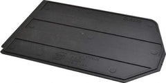 Quantum Storage - 10.8" Wide x 7" High, Black Bin Divider - Use with Bin QUS239 - USA Tool & Supply